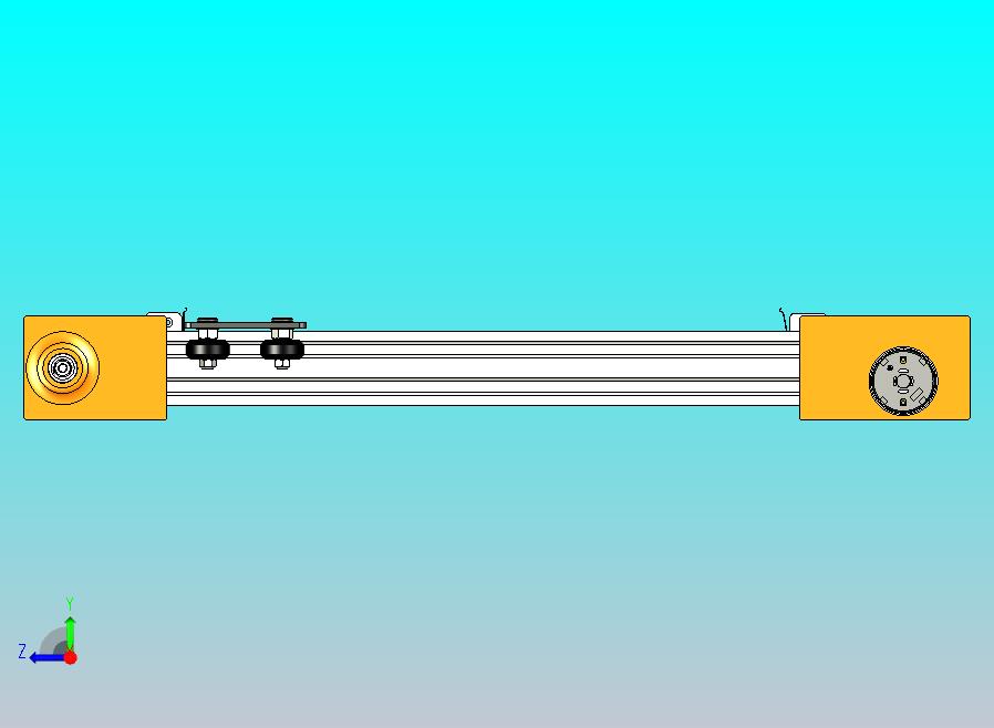 简易线性导轨搭配GT2同步带驱动