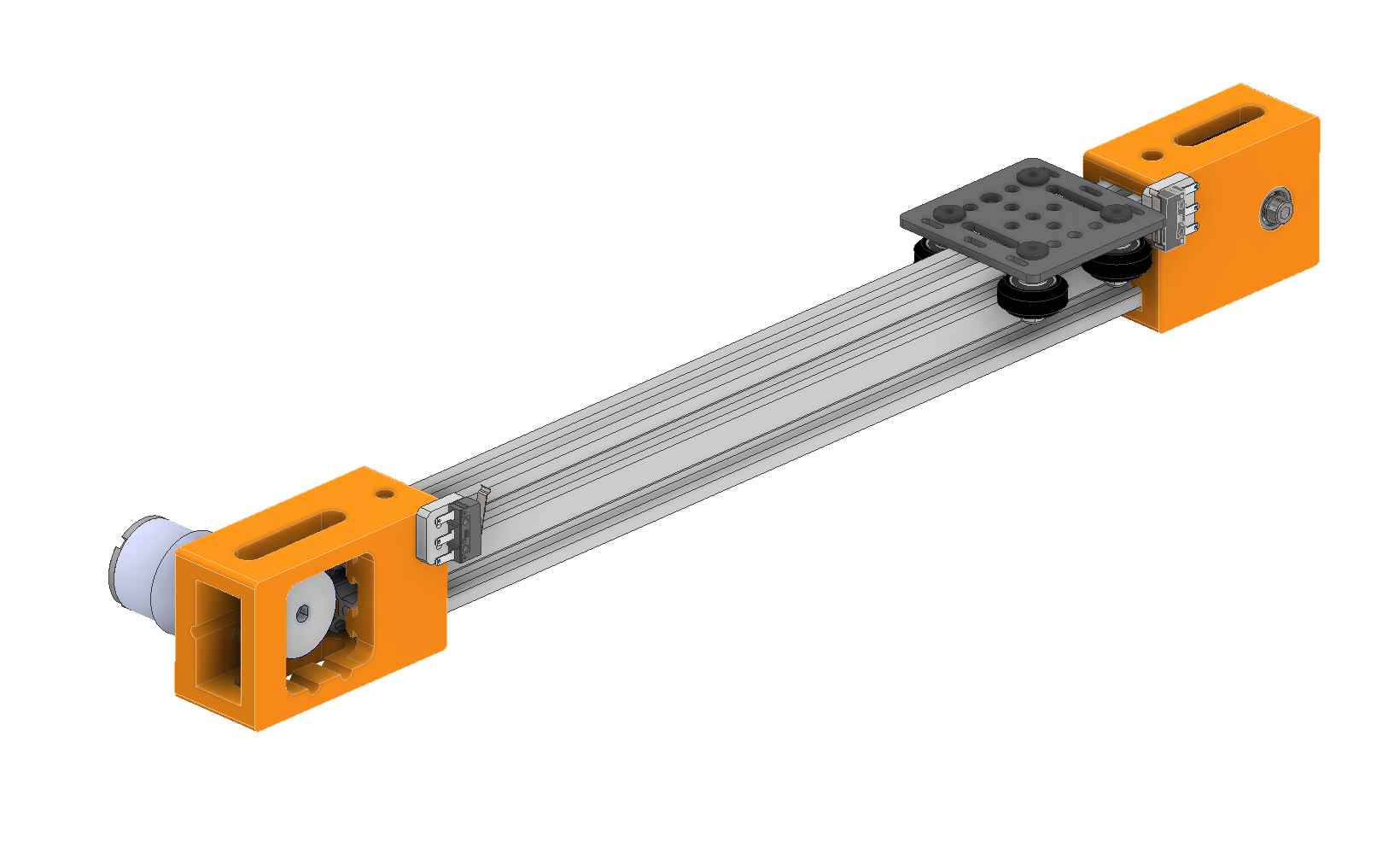 简易线性导轨搭配GT2同步带驱动