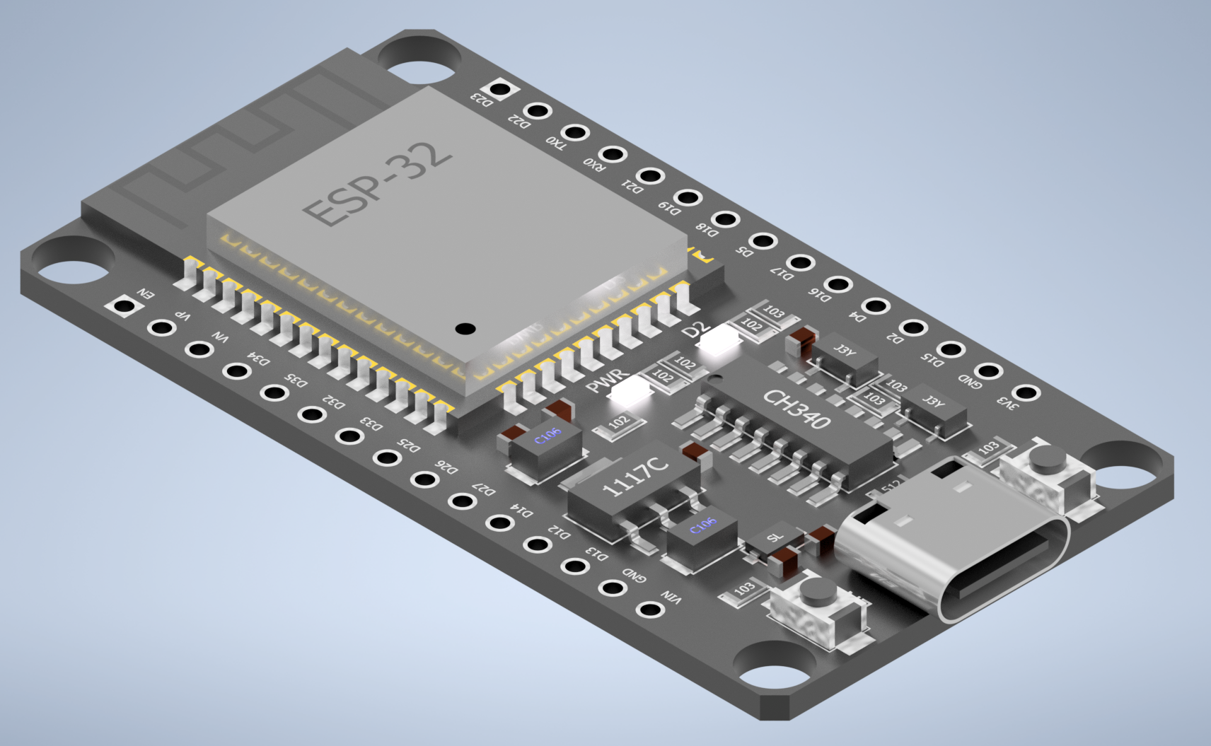 ESP32 (CH340)电路板