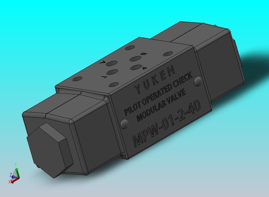 先导式止回组合阀 YUKEN - MPW-01-2-40