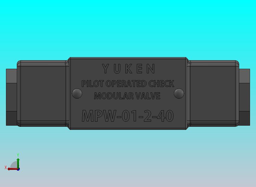 先导式止回组合阀 YUKEN - MPW-01-2-40