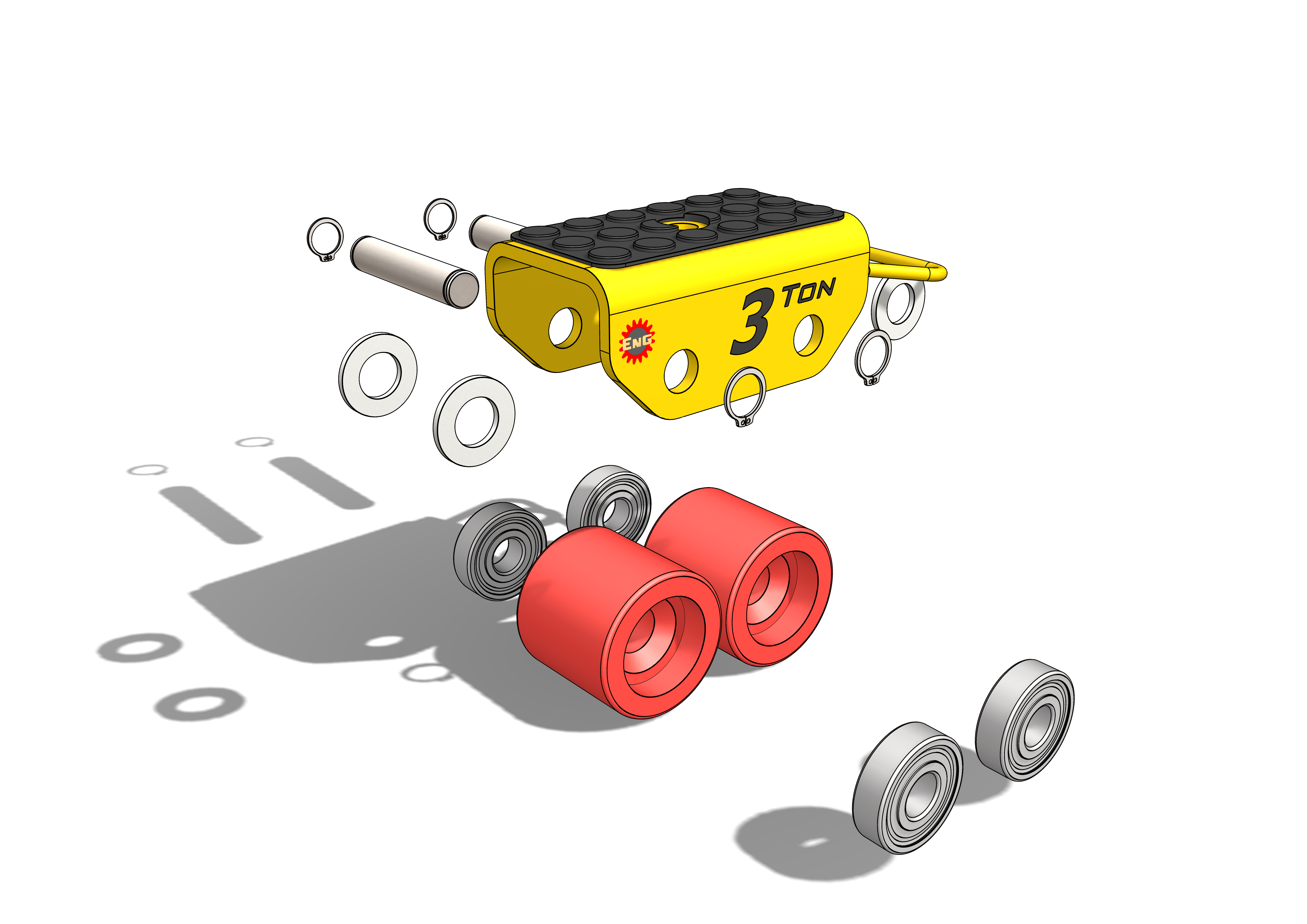 负载移动固定架