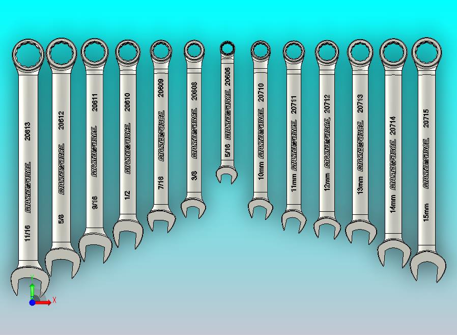 13件套组合扳手