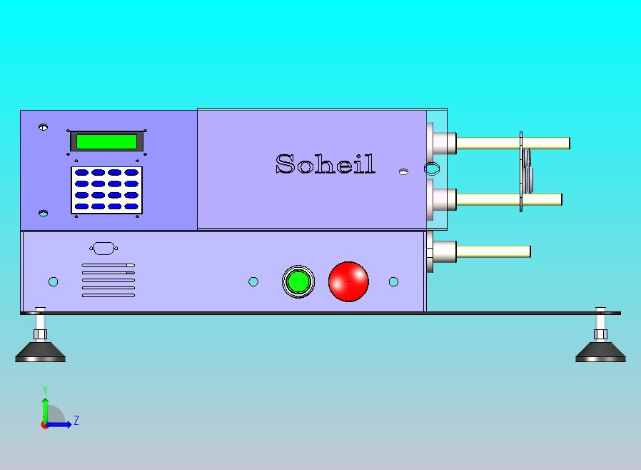 滚珠丝杠设计与电气控制的绕线设备3D模型