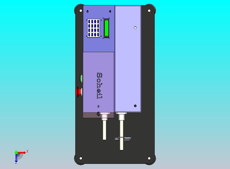 滚珠丝杠设计与电气控制的绕线设备3D模型