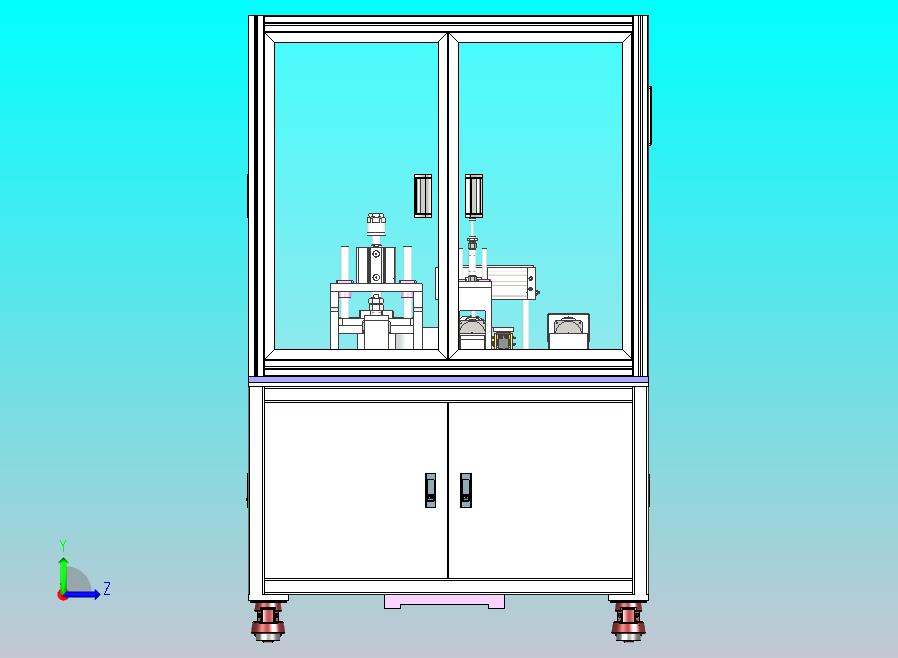 减速箱平键组装设备3D图