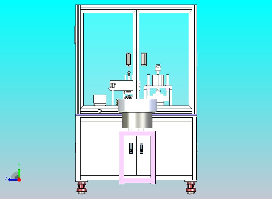 减速箱平键组装设备3D图