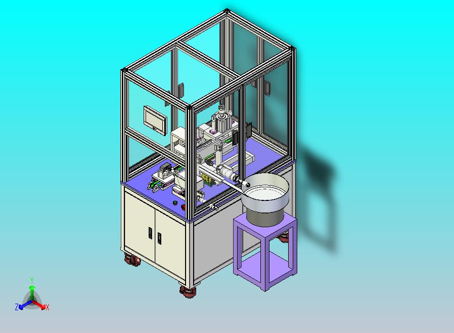 减速箱平键组装设备3D图