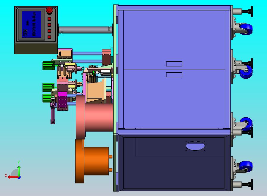 胶钉胶塞组装机设备3D图