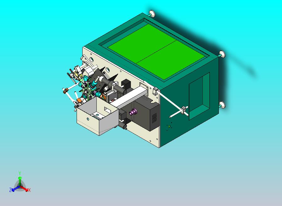 全自动六轴空心音圈绕线机设备3D图