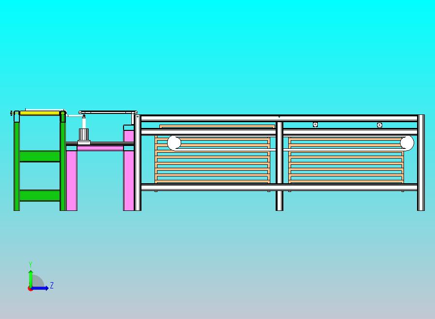 轮内胎自动收胎机设备3D