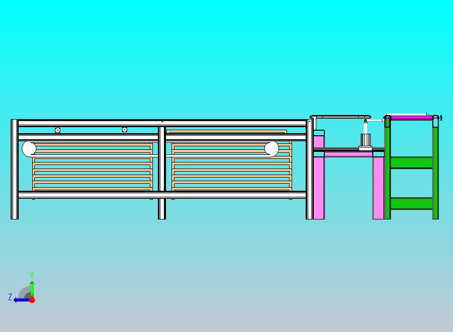 轮内胎自动收胎机设备3D