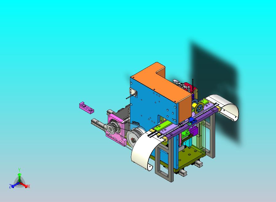 连接器折弯机设备3D图模型