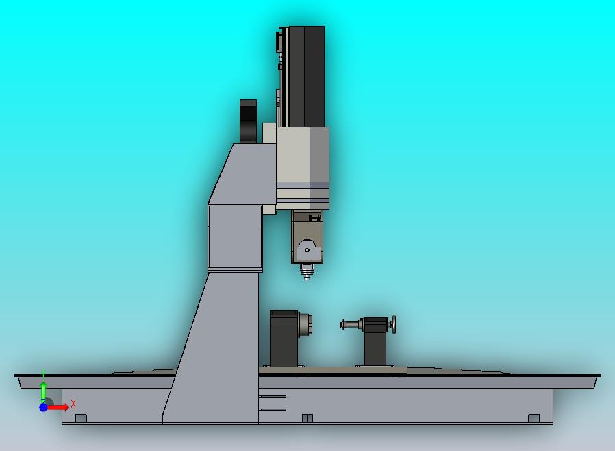 6轴加工机床设计3D图纸模型