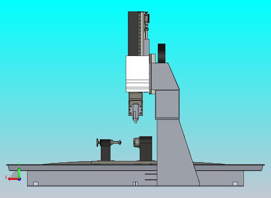 6轴加工机床设计3D图纸模型