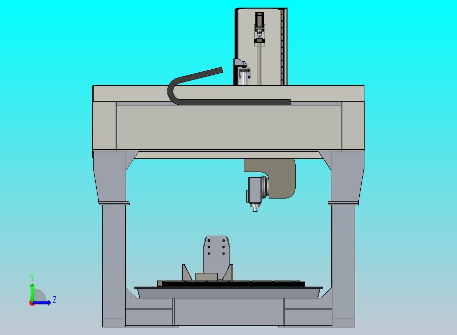 6轴加工机床设计3D图纸模型