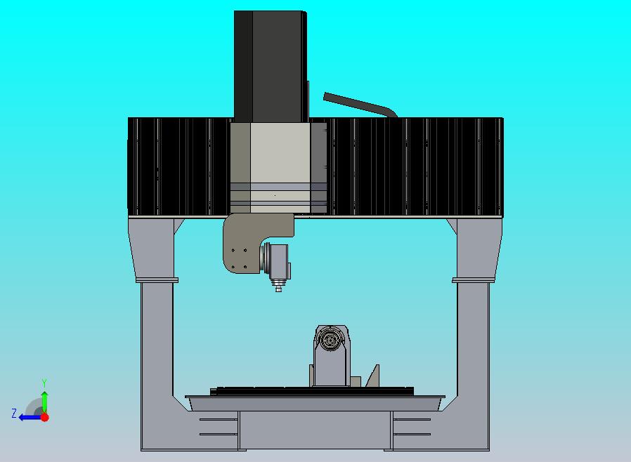 6轴加工机床设计3D图纸模型