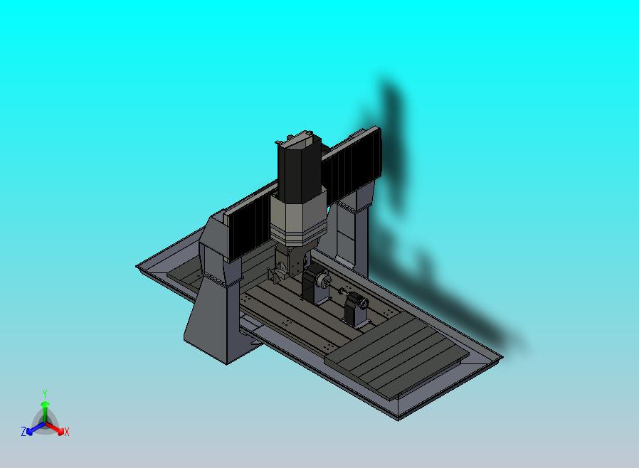 6轴加工机床设计3D图纸模型