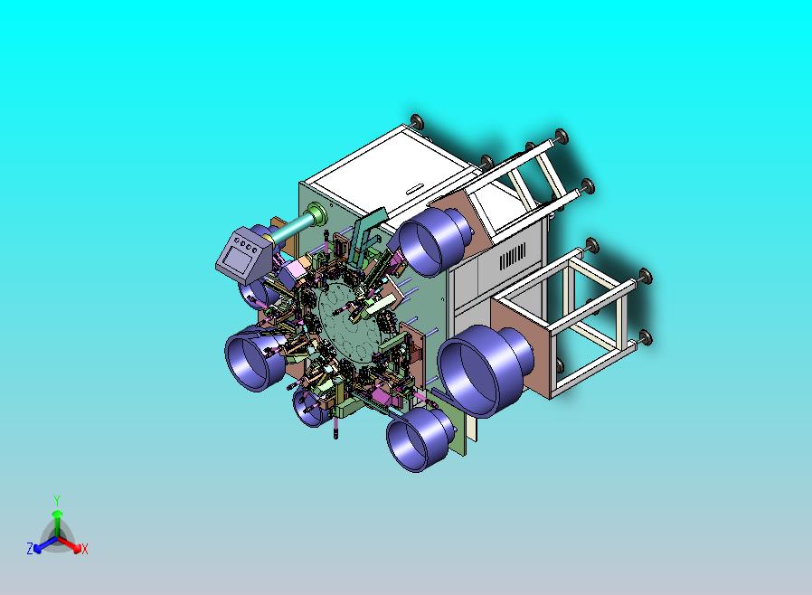 开关组装机设备3D图