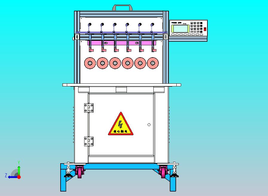 六轴自动绕线设备3D模型