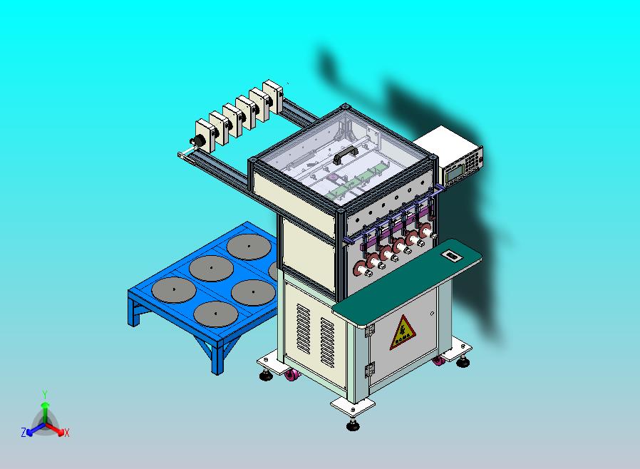 六轴自动绕线设备3D模型