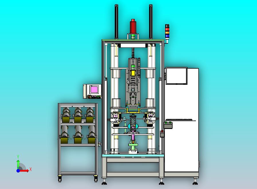 减震器组装设备3D图纸模型