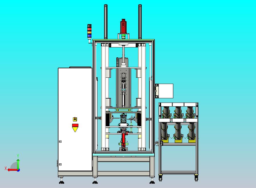 减震器组装设备3D图纸模型