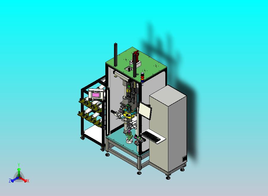 减震器组装设备3D图纸模型
