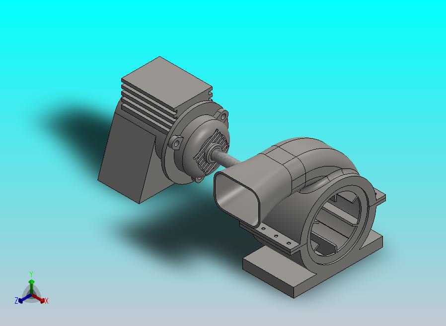 电机鼓风机总成