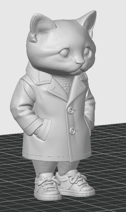 穿外套的可爱猫人工智能