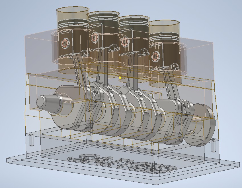 直列四缸发动机总成