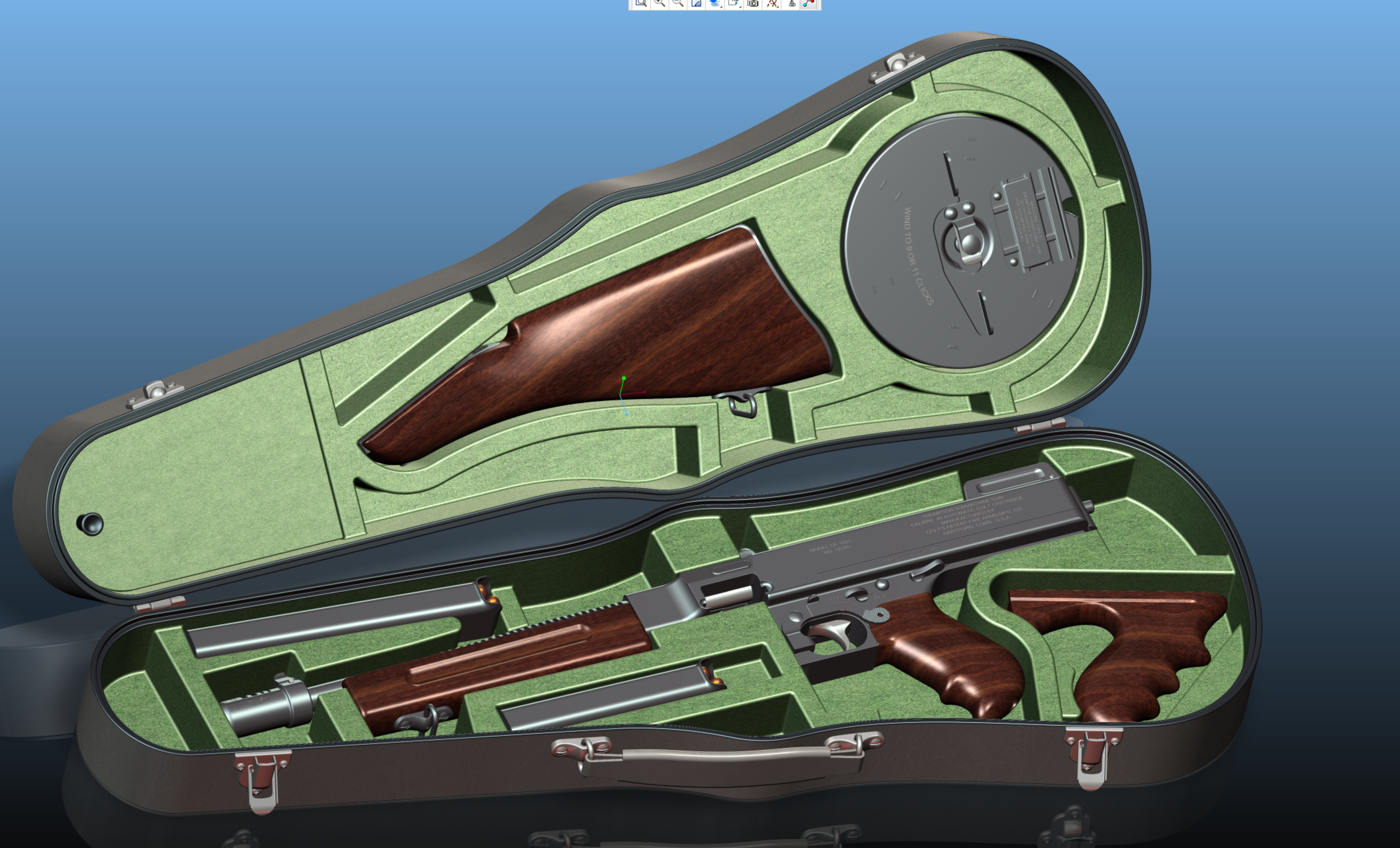 M1928 汤普森木制枪把