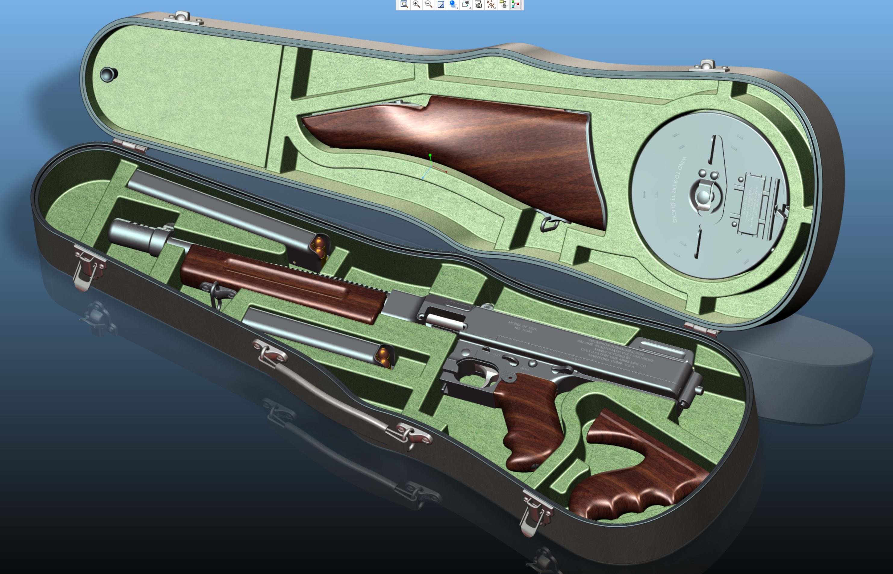 M1928 汤普森木制枪把