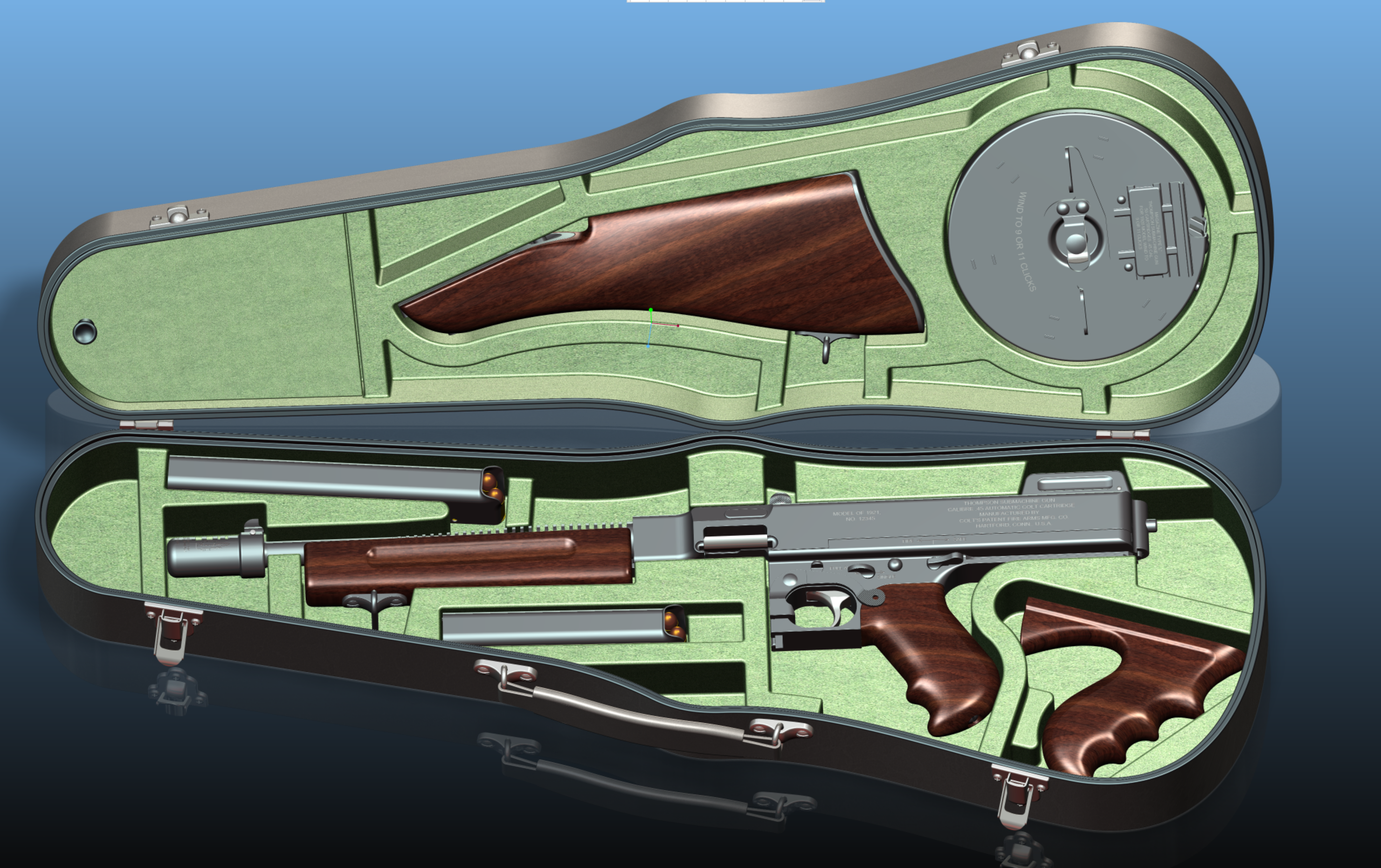 M1928 汤普森木制枪把