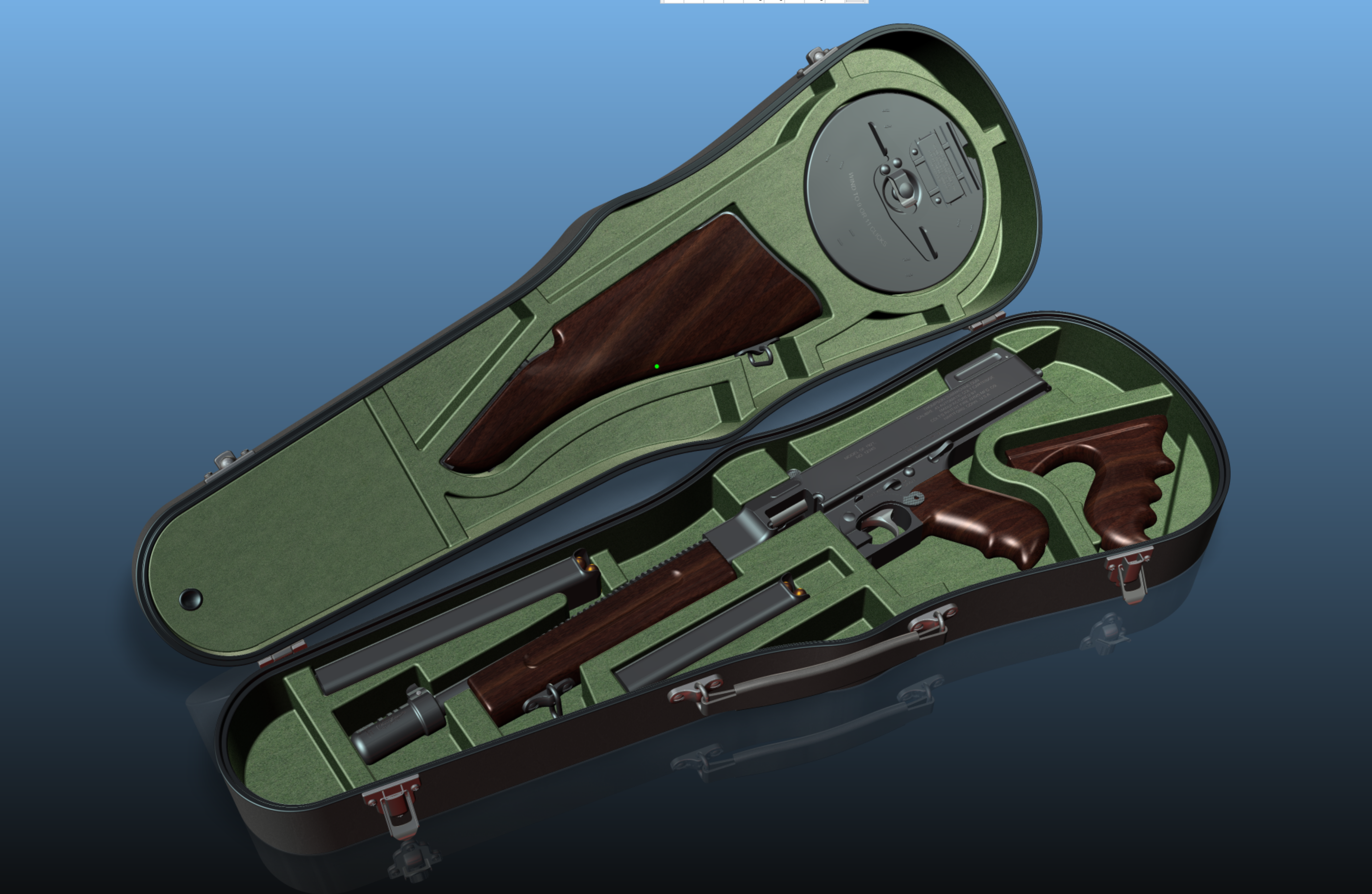 M1928 汤普森木制枪把