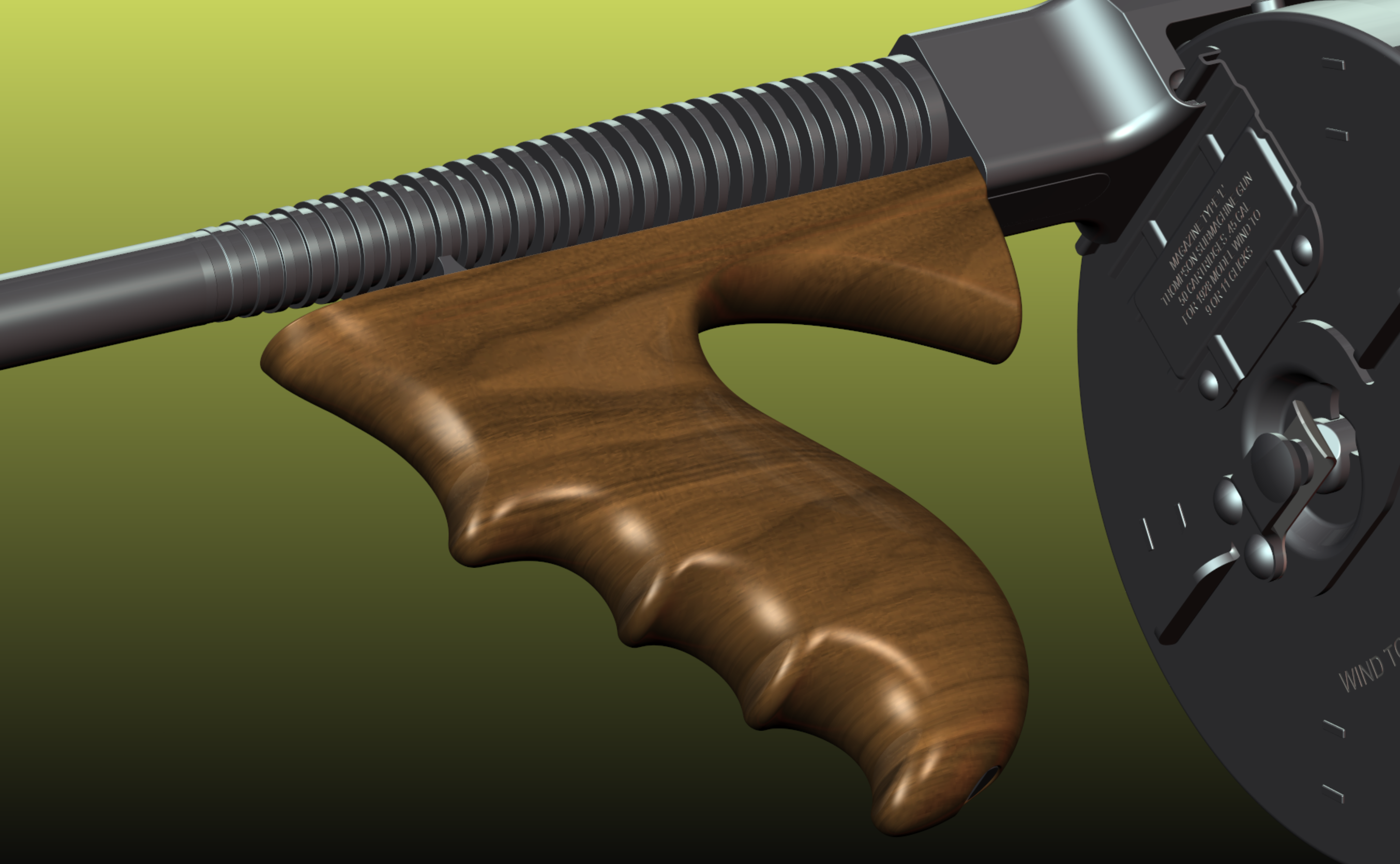 M1928 汤普森木制枪把