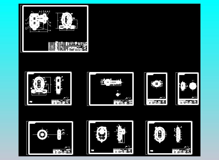 齿轮油泵全套cad