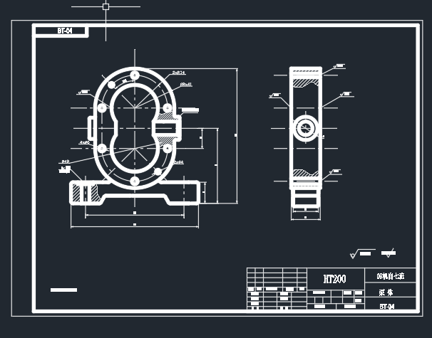 齿轮油泵全套cad