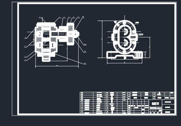 齿轮油泵全套cad