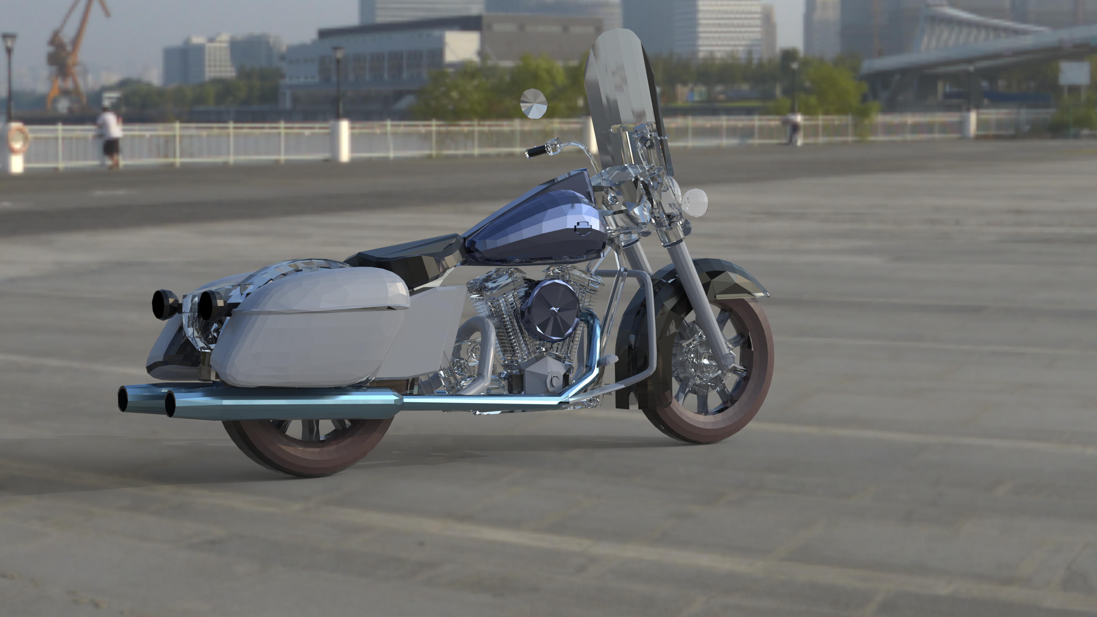 自行车-哈雷摩托，sat文件，revit家庭文件