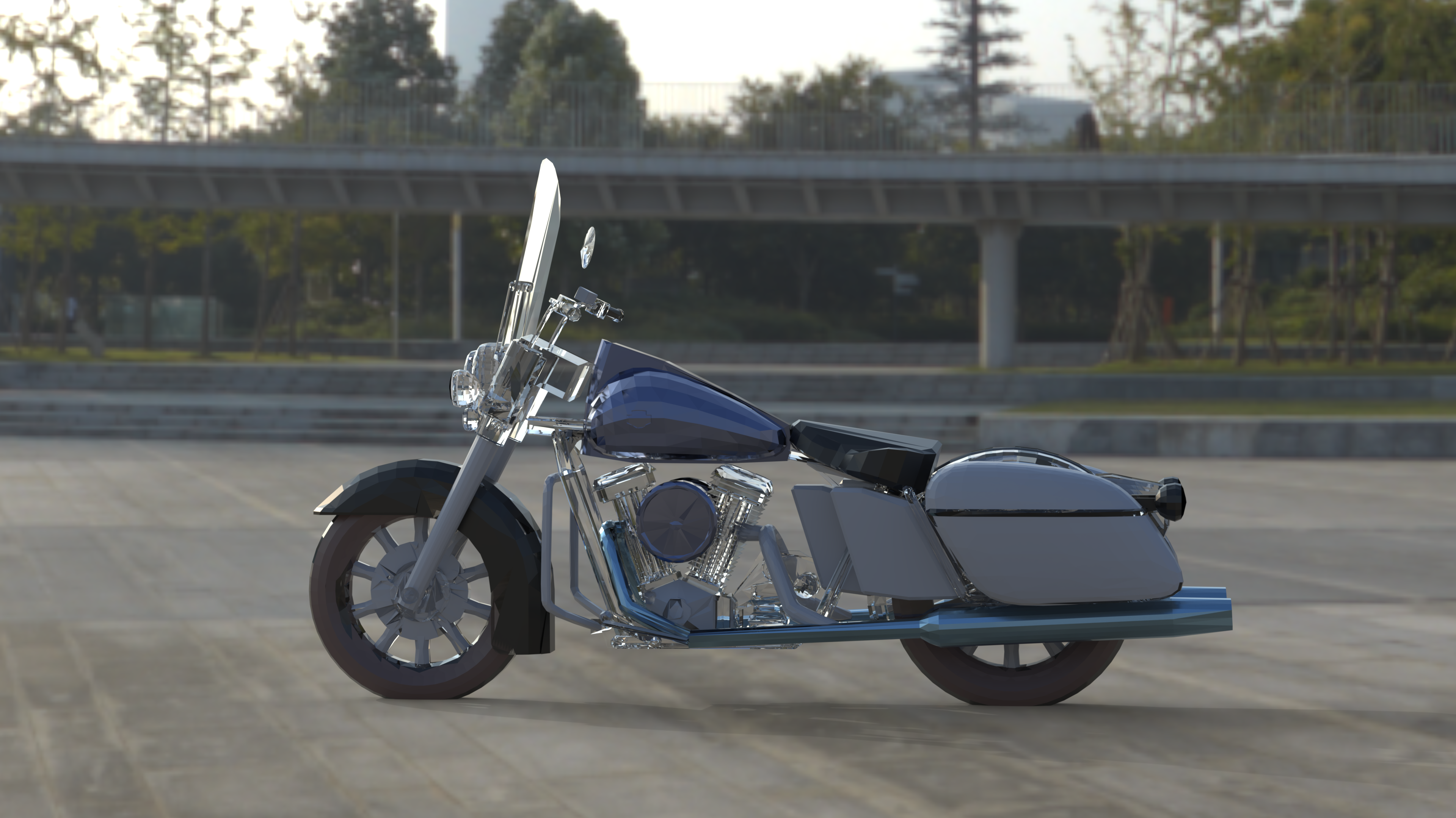 自行车-哈雷摩托，sat文件，revit家庭文件