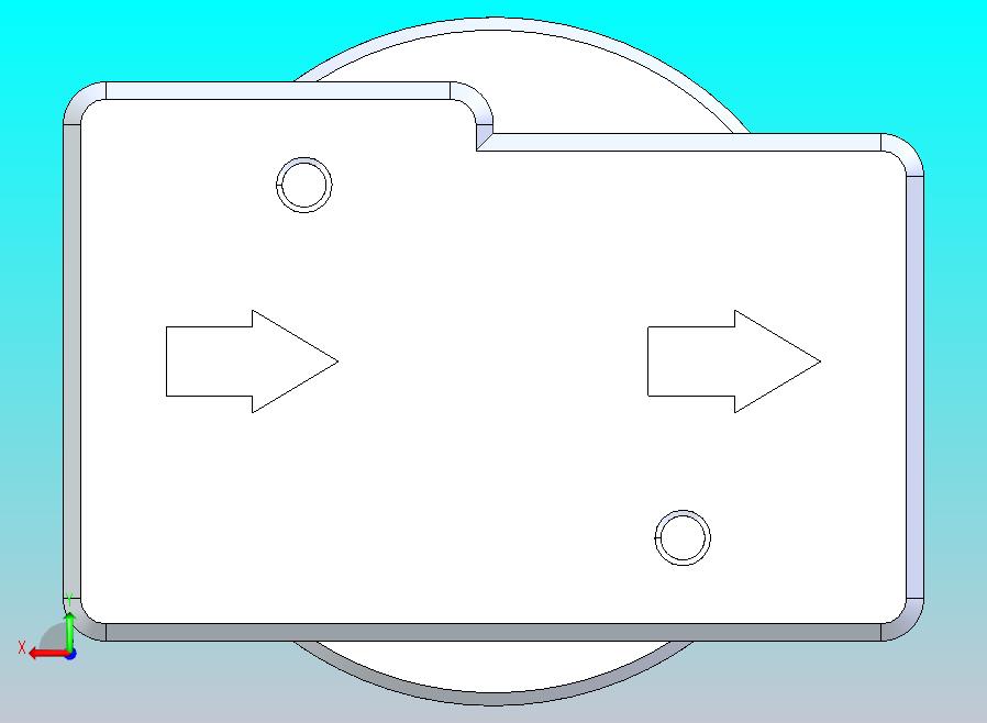 液压流向支撑块