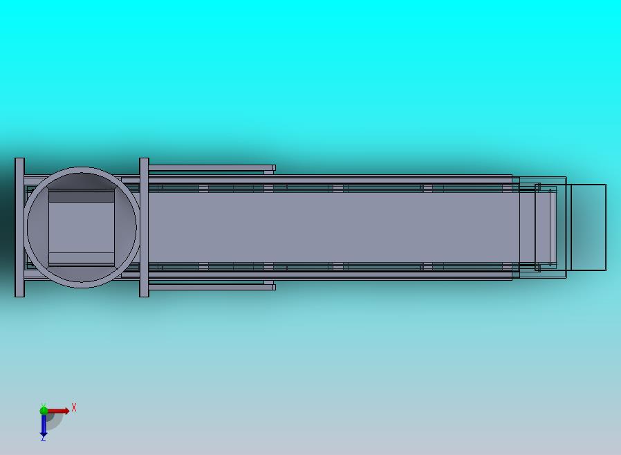 SolidWorks中水泥从溜槽卸料到带式输送机