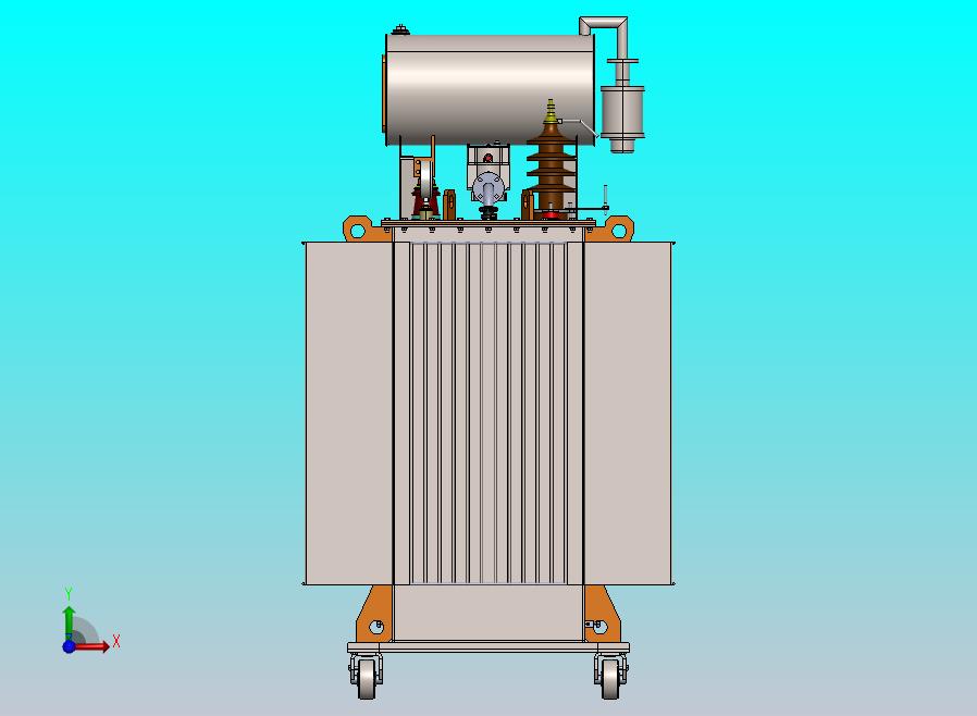 无保温箱的变压器箱3D数模图纸 Solidworks设计