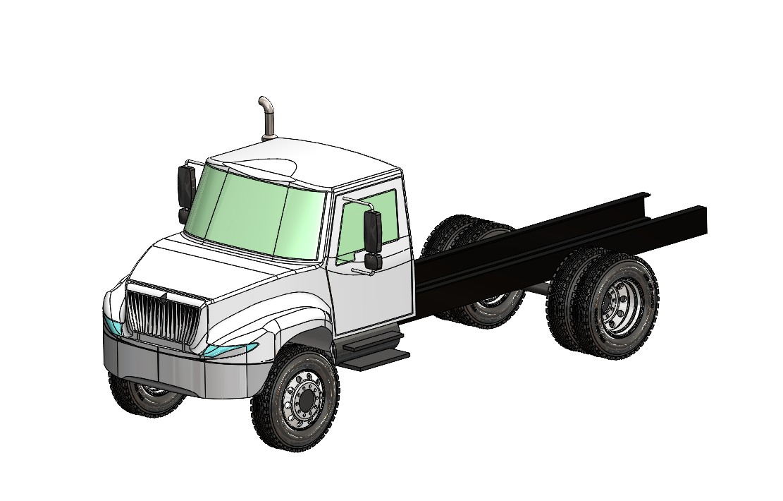 International MV™ 系列底盘驾驶室（3D 模型_CAD）