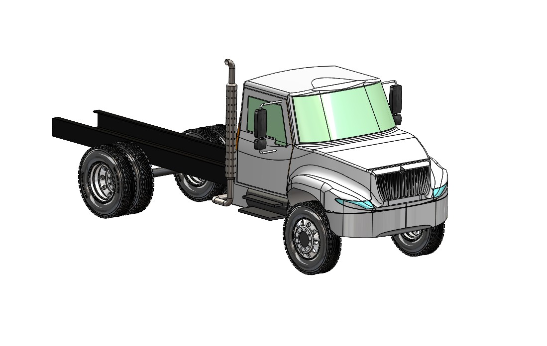 International MV™ 系列底盘驾驶室（3D 模型_CAD）