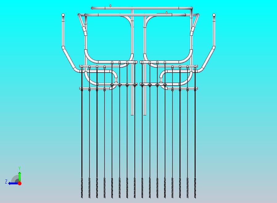 帘式蒸汽过热器（肖特）总成
