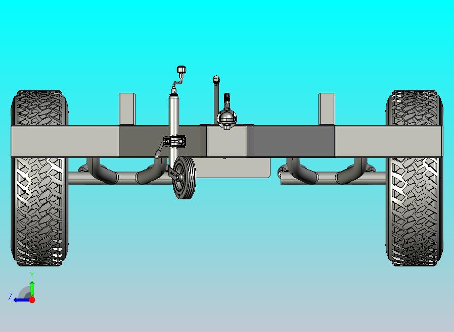 露营车底盘结构3D图