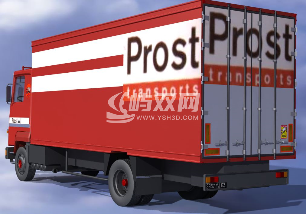 福特老式卡车3D数模图