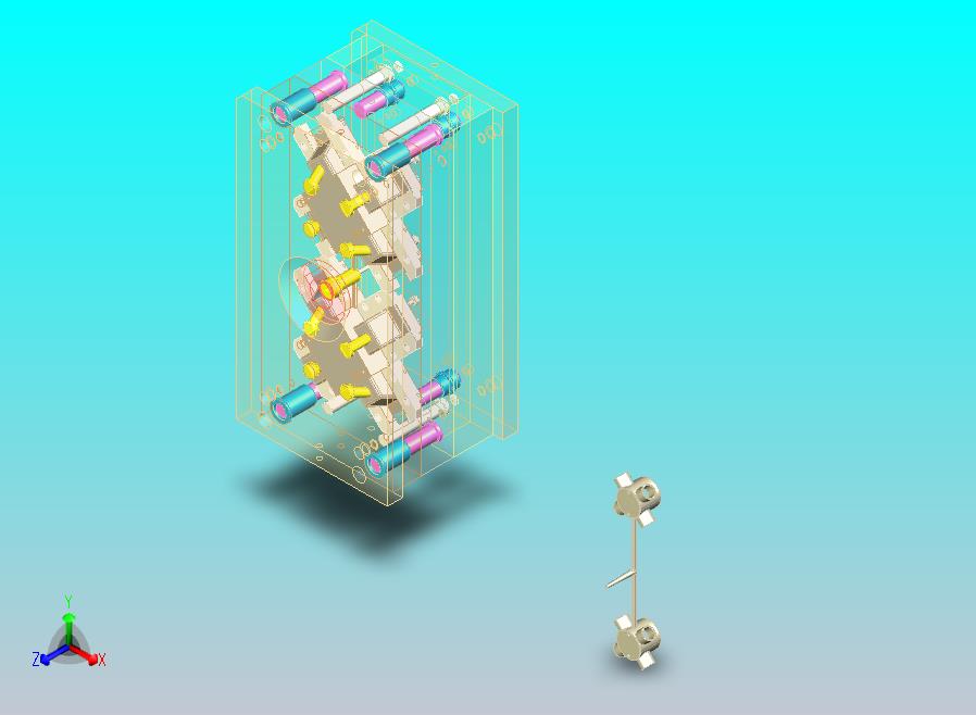 四通PVC管注塑模具